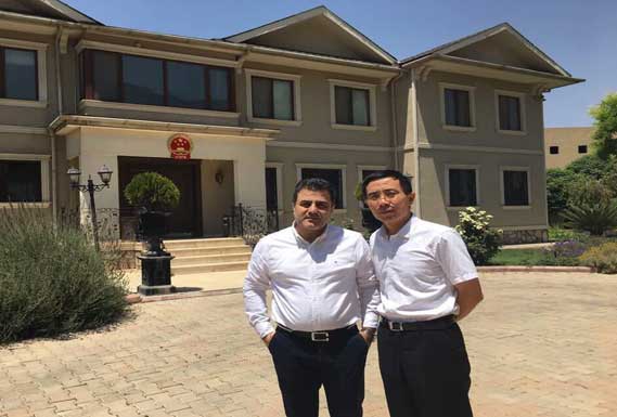مع السفير الصيني في اقليم كردستان